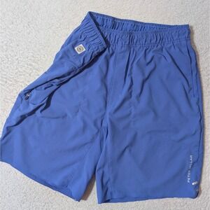 Peter Millar Apollo zip pockets Shorts Mens Med Blue Crown Sport Performance